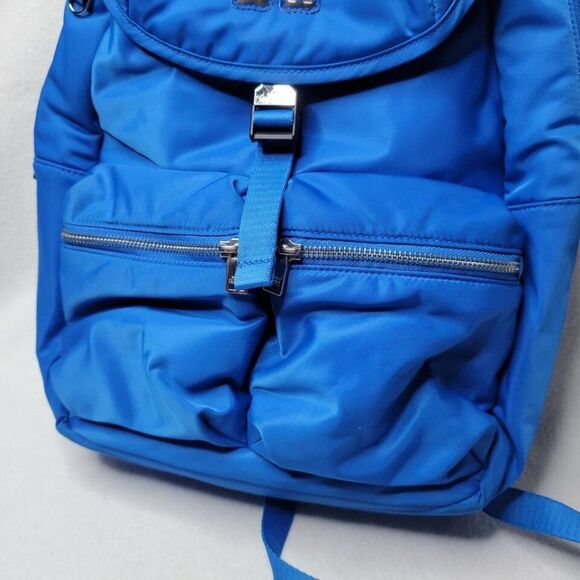Maison Promax Teddy Bear Backpack Blue 15" Unisex Adult Bag Multiple Pockets - Picture 4 of 12